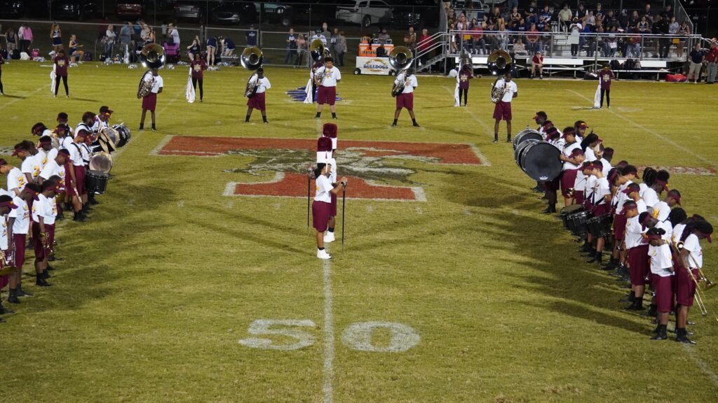Homeschoolers along with Public and Private School students in Majestic marching eagles band. Fayetteville NC